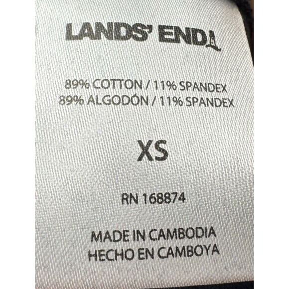 Lands' End Shore Womens Size X-Small Navy Blue Stretch Knit Capri Cropped Pants - Picture 7 of 10